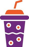 Plastic cup Vector Icon Design Illustration