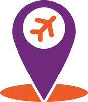 Airport location Vector Icon Design Illustration