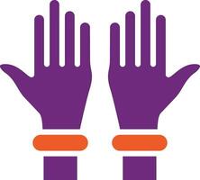 Plastic gloves Vector Icon Design Illustration