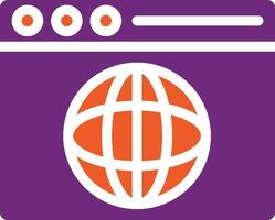 Web browser Vector Icon Design Illustration