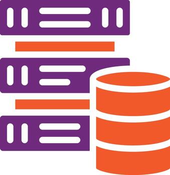 ilustración de diseño de icono de vector de base de datos