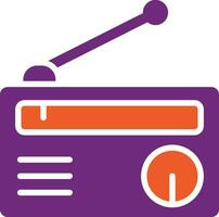 ilustración de diseño de icono de vector de radio