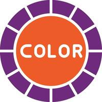 Color wheel Vector Icon Design Illustration