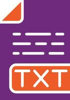 Ilustración de diseño de icono de vector de archivo txt