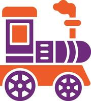 Locomotive Vector Icon Design Illustration