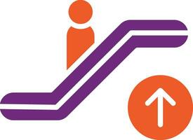 Escalator up Vector Icon Design Illustration
