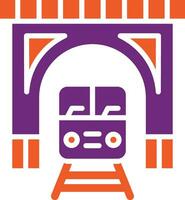 Train tunnel Vector Icon Design Illustration