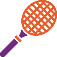 ilustración de diseño de icono de vector de raqueta de tenis