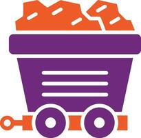 Mining cart Vector Icon Design Illustration