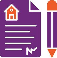 Contract Vector Icon Design Illustration