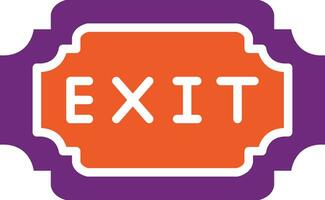 Exit Vector Icon Design Illustration