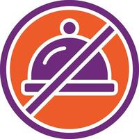 No eating Vector Icon Design Illustration