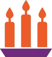 Candle Vector Icon Design Illustration