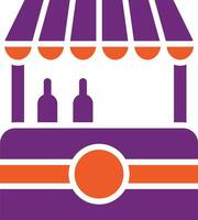 Food stall Vector Icon Design Illustration