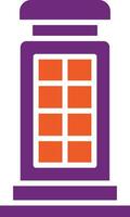 Phone booth Vector Icon Design Illustration