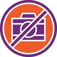 No camera Vector Icon Design Illustration