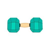 dumbbell dumbbell cartoon vector illustration