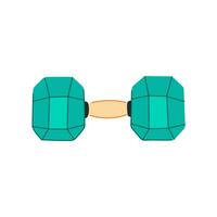 dumbbell dumbbell cartoon vector illustration