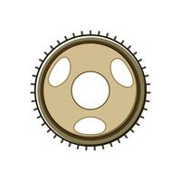 circle gear cartoon vector illustration