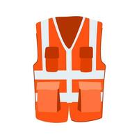 safe safety vest cartoon vector illustration