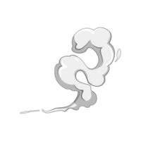 air smoke cloud cartoon vector illustration