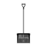 clean snow shovel cartoon vector illustration