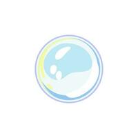 reflection soap bubbles cartoon vector illustration