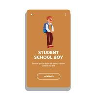 kid student school boy vector