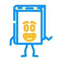 cute book character color icon vector illustration