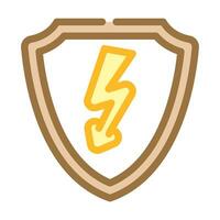 security electricity color icon vector illustration