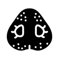 nose pig animal glyph icon vector illustration