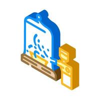 smoker bacon isometric icon vector illustration