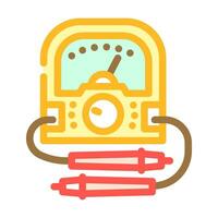 voltage measurement electronics color icon vector illustration