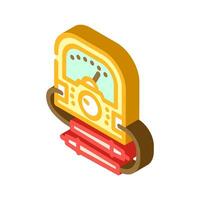 voltage measurement electronics isometric icon vector illustration