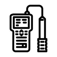 water quality testing hydrogeologist line icon vector illustration