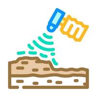 geotechnical analysis hydrogeologist color icon vector illustration