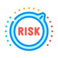 controls risk color icon vector illustration