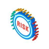 controls risk isometric icon vector illustration