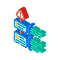 strategies risk isometric icon vector illustration