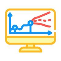 modeling risk color icon vector illustration