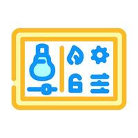 smart home hub color icon vector illustration