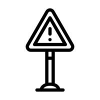 alert risk line icon vector illustration