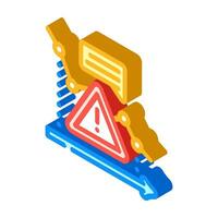 reduction risk isometric icon vector illustration