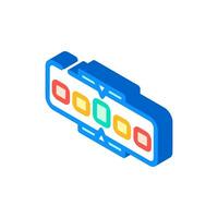 metrics risk isometric icon vector illustration