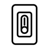 smart dimmer switch home line icon vector illustration