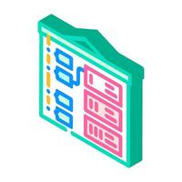 storyboard creation game development isometric icon vector illustration