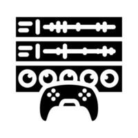 sound design game development glyph icon vector illustration