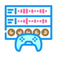 sound design game development color icon vector illustration