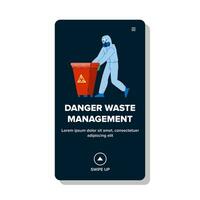 garbage danger waste management vector