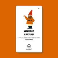 cute gnome dwarf vector